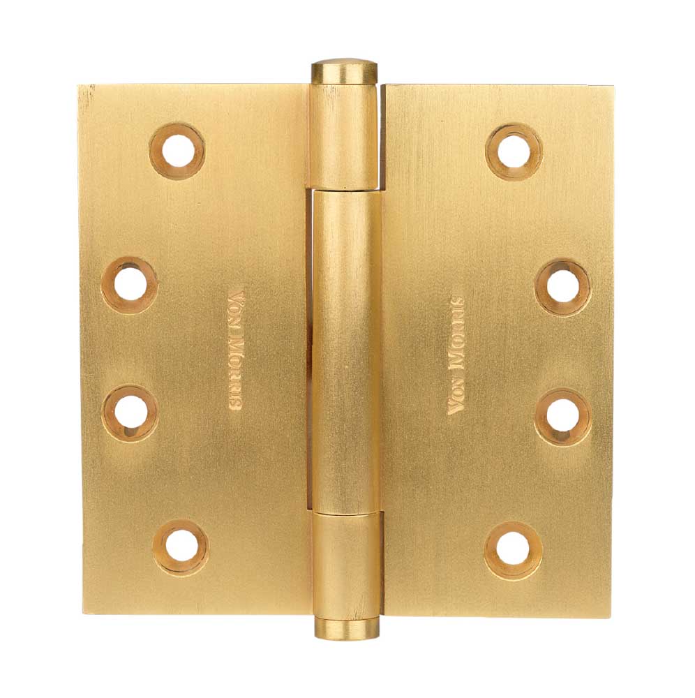 Three Knuckle - Solid Extruded Brass Hinge - Plain Bearing - Standard Weight 